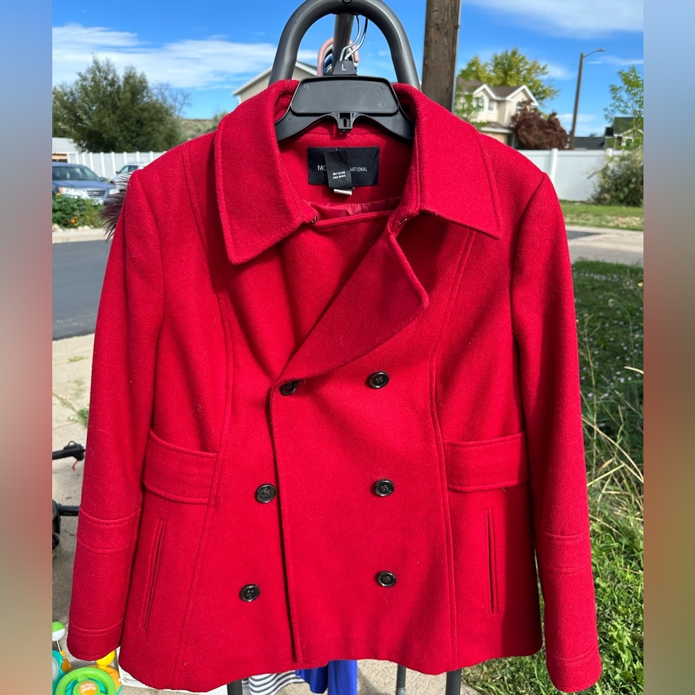 Red Pea Coat